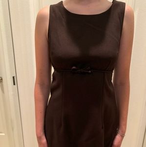 Brown button dress